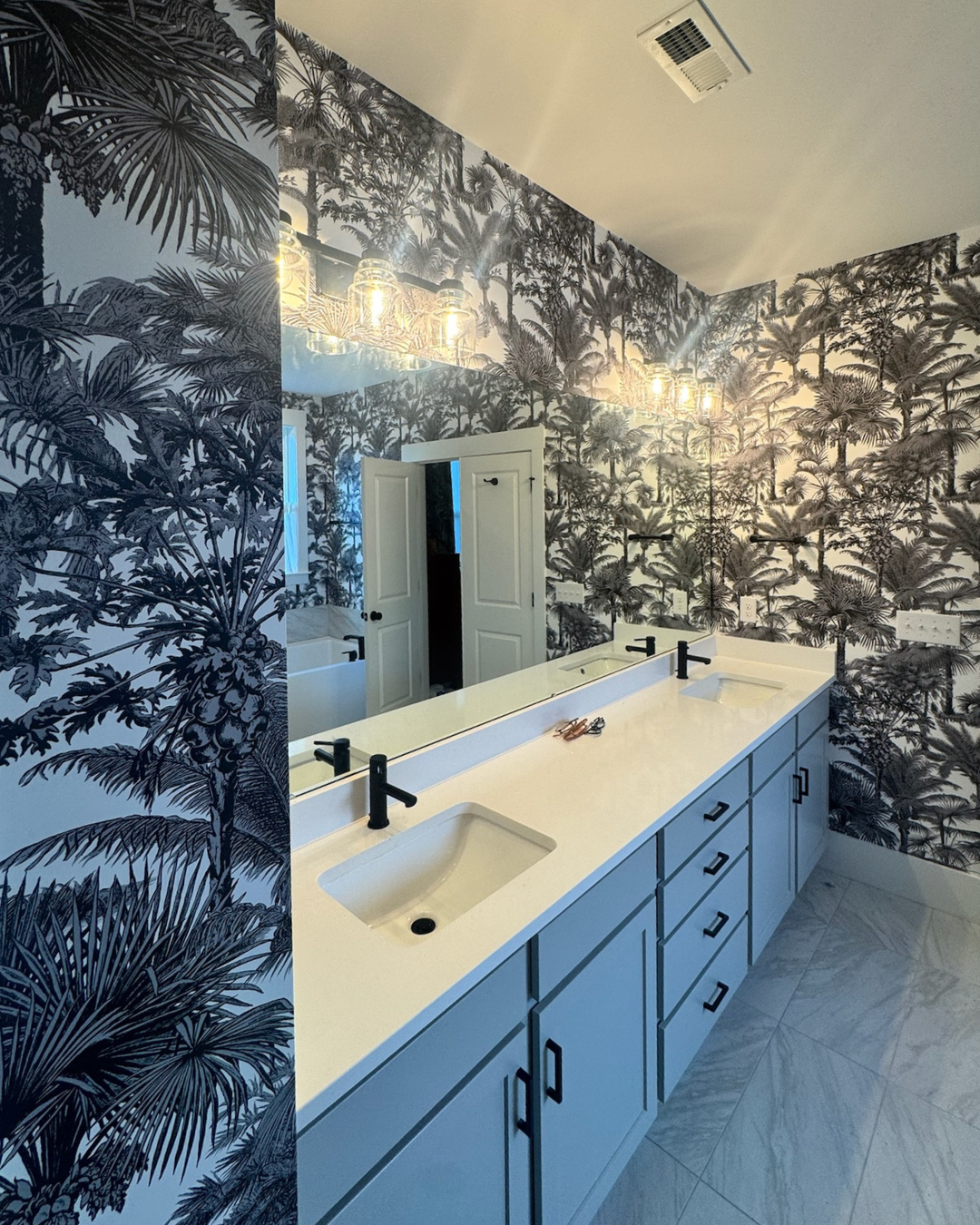 Intracoastal Wallcovering wallpaper installation project 7