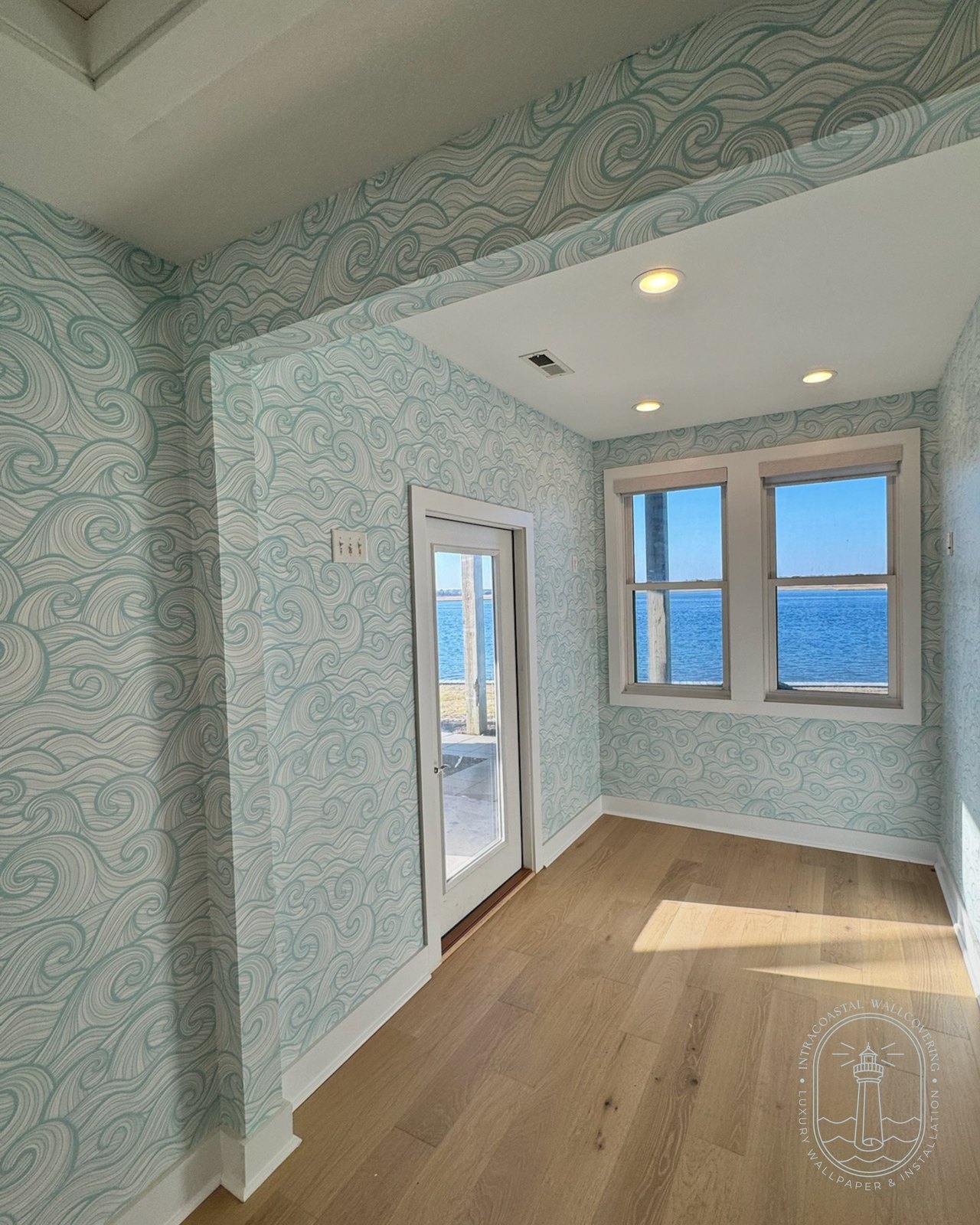 Intracoastal Wallcovering wallpaper installation project 12