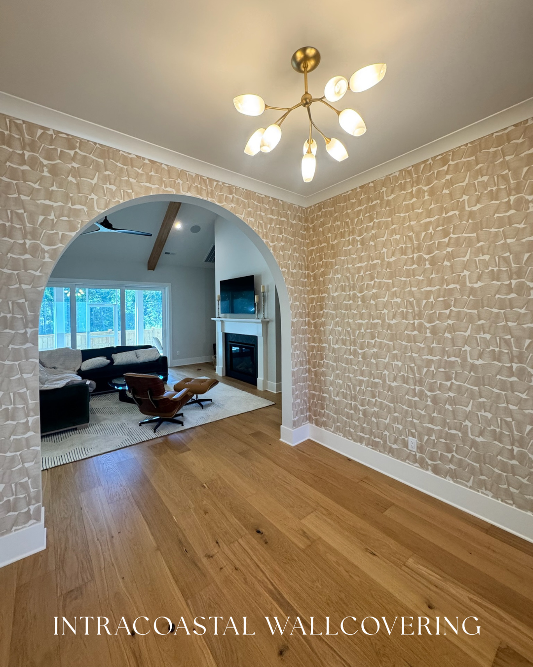 Intracoastal Wallcovering wallpaper installation project 1