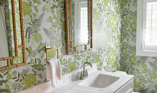 Intracoastal Wallcovering wallpaper installation project 6