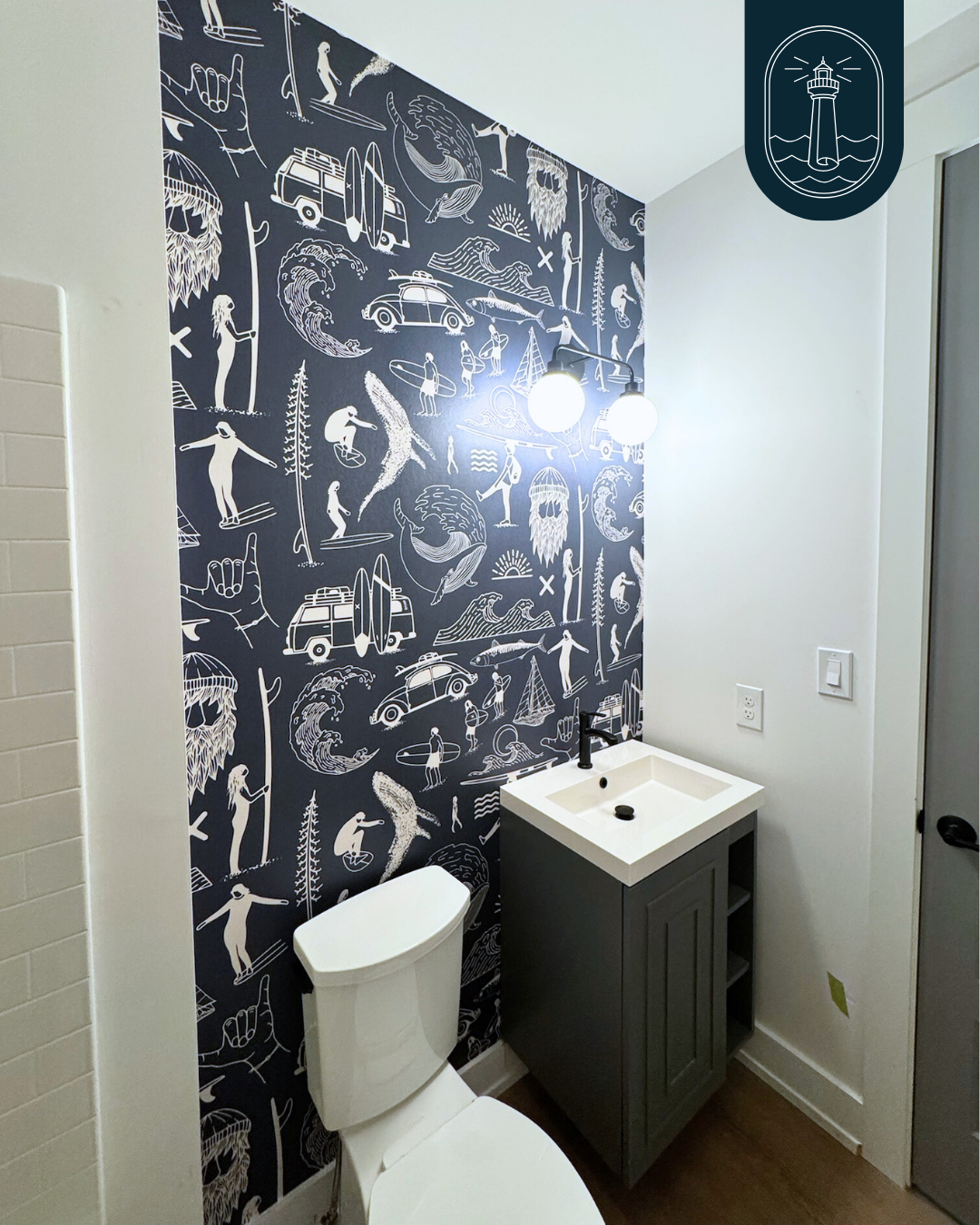 Intracoastal Wallcovering wallpaper installation project 5